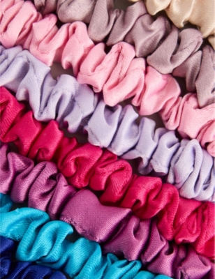 MIMI & LULA: Mini Pack of Eight Satin Scrunchies