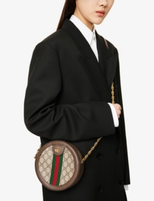 RESELFRIDGES: Pre-Loved Gucci GG Coated Canvas Cross-Body Bag