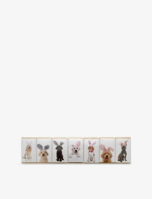 HOUSE OF DORCHESTER: Dogs in Bunny Ears Seven-Pack Milk Chocolate Slims 70g