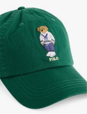 Polo Ralph Lauren Mens New Forest Polo Bear-embroidered Cotton Baseball Cap In New Forest