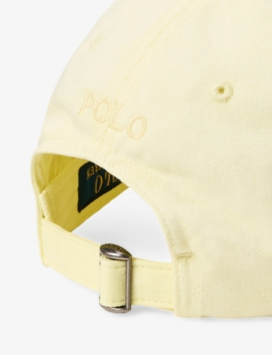 Polo Ralph Lauren Mens Lime Logo-embroidered Cotton-twill Baseball Cap In Green