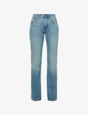 HAIKURE: Carly Lagoon Low-Rise Denim Jeans