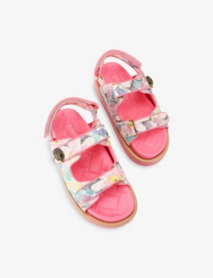 KURT GEIGER LONDON: Orson Canvas Sandals