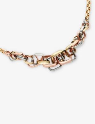 CARTIER: Trinity 18ct yellow, white and rose-gold necklace
