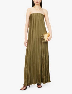 Ruby Plissé Maxi Dress