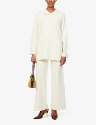 MAX MARA: Assiro wide-leg knit trousers