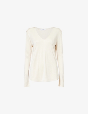 MAX MARA: Alias relaxed-fit silk top