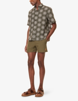 POLO RALPH LAUREN: Traveller Brand-Embroidery Swim Trunks