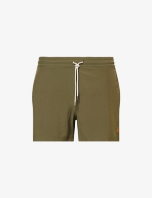 POLO RALPH LAUREN: Traveller Brand-Embroidery Swim Trunks