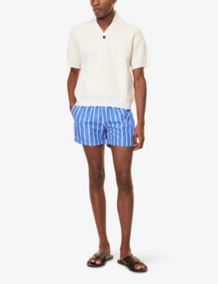 POLO RALPH LAUREN: Traveler Striped Swim Shorts