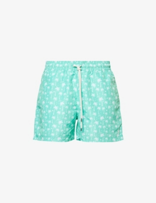 POLO RALPH LAUREN: Traveller Logo-Embroidery Swim Trunks