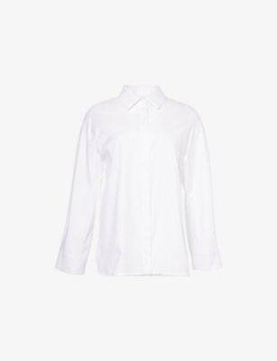 S MAX MARA: Conero Oversized-Fit Cotton Oxford Shirt
