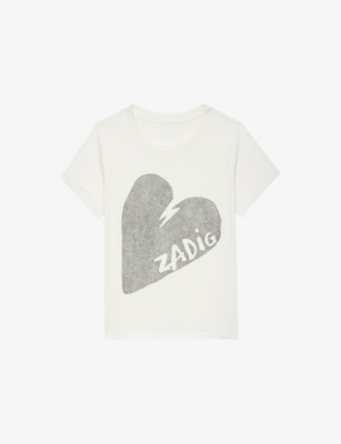 Alys Rhinestone-Graphic Short-Sleeve Cotton-Jersey T-shirt