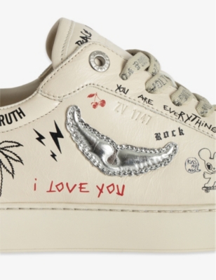 Zadig & Voltaire Zadig&voltaire Fly On Sneakers In Silver