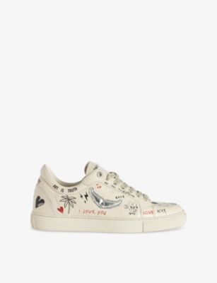 Zadig & Voltaire Zadig&voltaire Fly On Sneakers In Silver