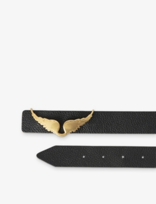 ZADIG&VOLTAIRE: Branded Wing-Buckle Leather Belt