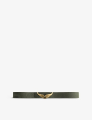 ZADIG&VOLTAIRE: Branded Wing-Buckle Leather Belt