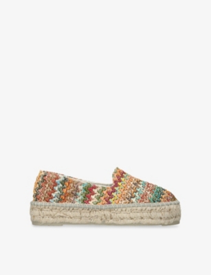 MANEBI: Hamptons Double-Sole Woven Espadrilles