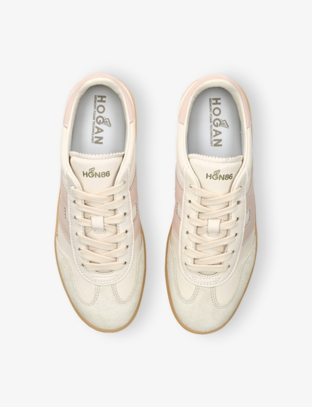 Cool Logo-Patch Leather Low-Top Trainers
