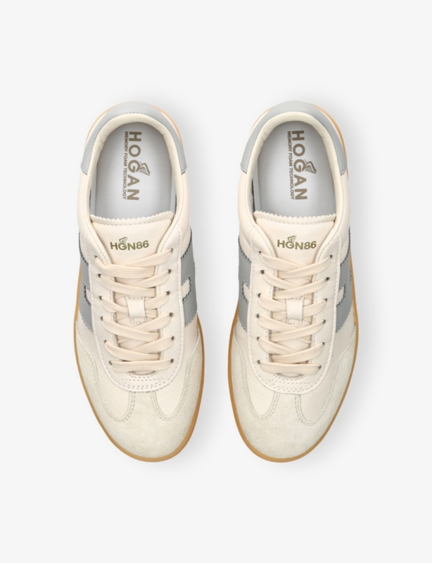 Cool Logo-Patch Leather Low-Top Trainers