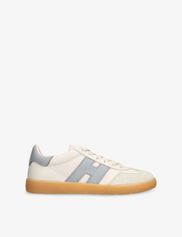 Cool Logo-Patch Leather Low-Top Trainers