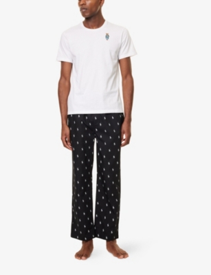 POLO RALPH LAUREN: Logo-Print Relaxed Cotton-Jersey Pyjama Bottoms