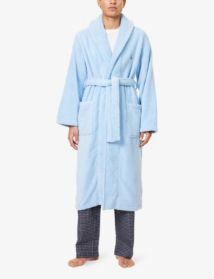 POLO RALPH LAUREN: Brand-Embroidery Cotton-Towelling Bathrobe
