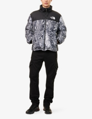 Shop The North Face Mens  1996 Retro Nuptse High-neck Shell-down Jacket In Black