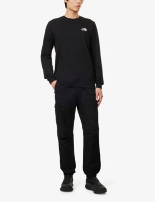 THE NORTH FACE MENS BLACK BOX NSE LONG-SLEEVE COTTON-JERSEY T-SHIRT 