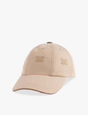 MAX MARA: Logo-Embroidered Water-Repellent Cotton Baseball Cap