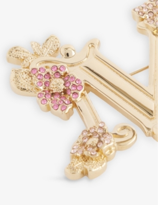 MAX MARA: Cnypin Crystal and Metal brooch