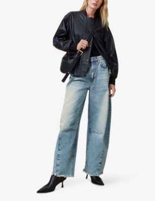 ALLSAINTS: Jett Barrel-Leg Denim Jeans