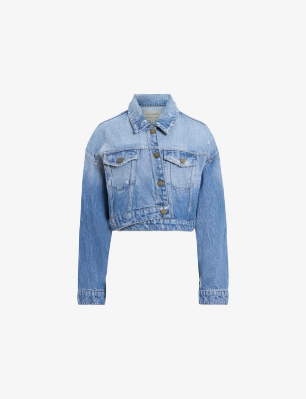 Aki Crossover Straight-Leg Denim Jeans
