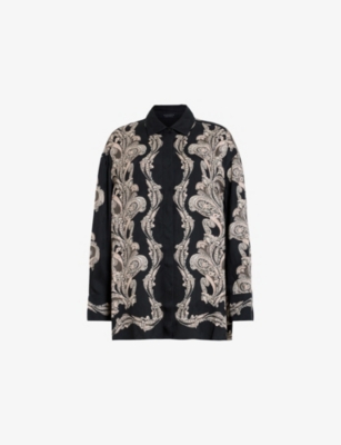 Bernie Floral-Pattern Woven Shirt