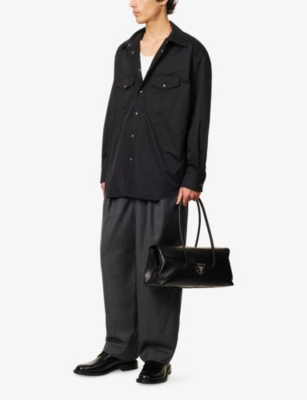 LEMAIRE: Western Two-Buttoned-Pockets Cotton-Poplin Shirt