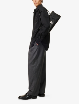 LEMAIRE: Belted Pleated Cotton-Poplin Pants