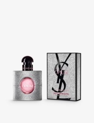 SAINT LAURENT WOMENS BLACK OPIUM GLITTER EAU DE PARFUM 30ML 