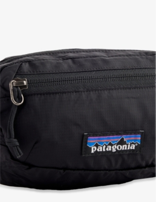 Patagonia Mens Black Terravia Mini Logo-patch Shell Bum Bag In Black