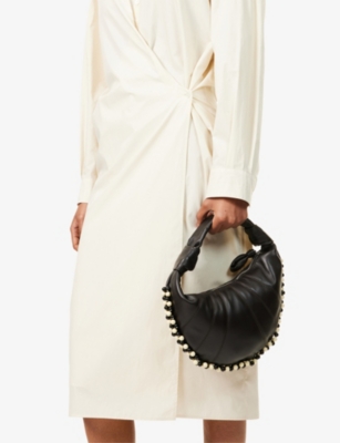 Fortune Mini Croissant Leather Shoulder Bag