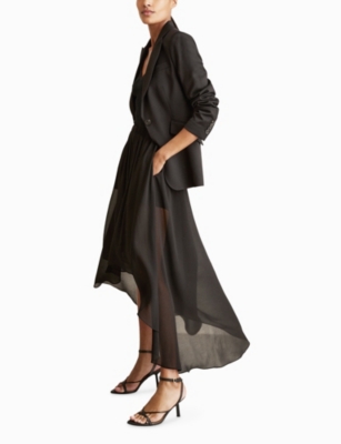 REISS: Lucie Skirt-Overlay Woven Shorts