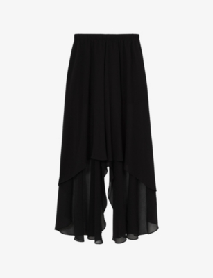 REISS: Lucie Skirt-Overlay Woven Shorts