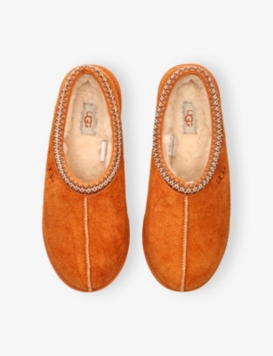 UGG: Tasman Shaggy Suede And Shearling Slippers