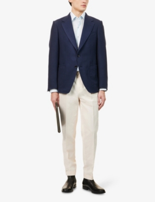 TOM FORD: Regular-Fit Tapered-Leg Cotton-Blend Trousers