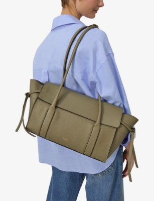 MULBERRY: Bayswater Small Grained-Leather Tote Bag