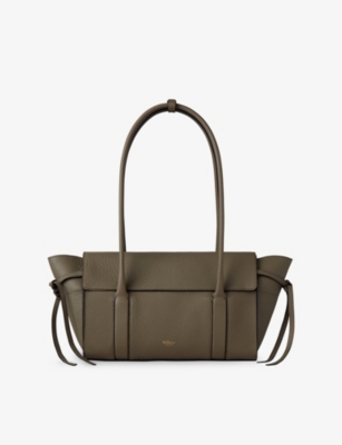 MULBERRY: Bayswater Small Grained-Leather Tote Bag