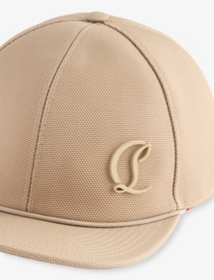 Christian Louboutin Mooncrest Active Monogram Canvas Baseball Cap In Saharienne
