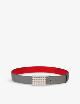 CHRISTIAN LOUBOUTIN: Funky Stud-Embellished Leather Belt