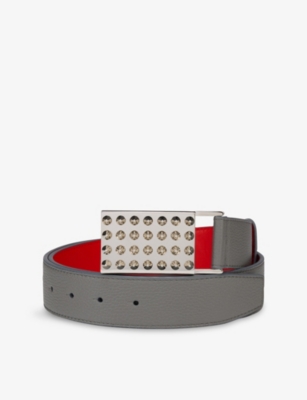 CHRISTIAN LOUBOUTIN: Funky Stud-Embellished Leather Belt