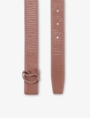 CHRISTIAN LOUBOUTIN: Loubi54 Reverse Patent-Leather Belt
