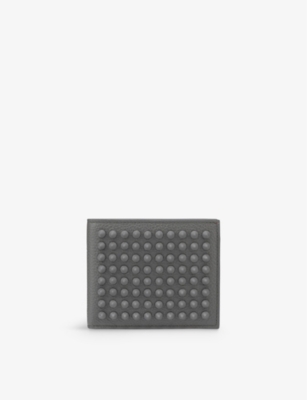 CHRISTIAN LOUBOUTIN: Spike-Embellished Bi-Fold Leather Wallet